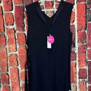 Adam Lipped Great Luxe %100 viscose women’s navy mini dresss size 8 new with tag